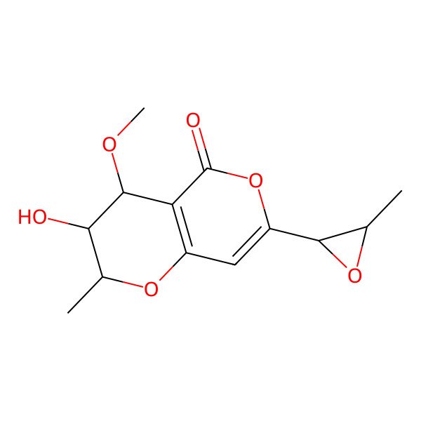2D Structure of 9,10-Epoxy-3-methoxy-3-epiradicinol