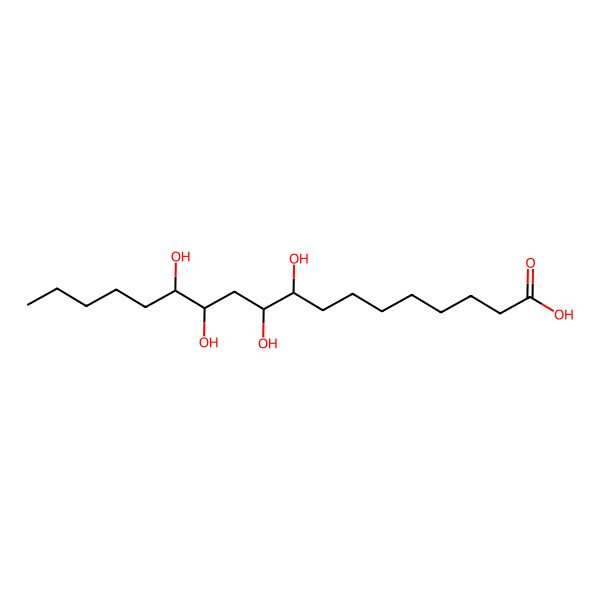 2D Structure of 9,10,12,13-Tetrahydroxyoctadecanoic acid