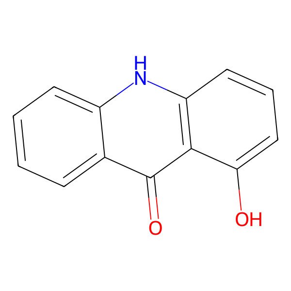 2D Structure of 9(10H)-Acridinone, 1-hydroxy-