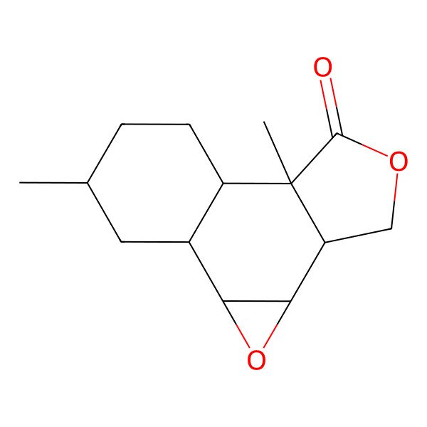 2D Structure of 9,13-Dimethyl-3,7-dioxatetracyclo[8.4.0.02,4.05,9]tetradecan-8-one