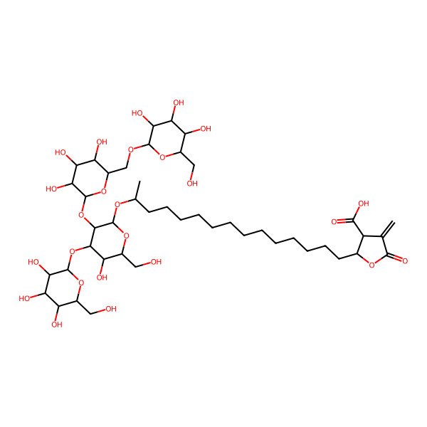 2D Structure of (18 S)-18-O-[B-d-glucopyranosyl-(1-6)]-B-d-glucopyranosyl-(1-2)-B-d-glucopyranosyl-(1-3)-B-d-glucopyranoside ofprotoconstipatic acid