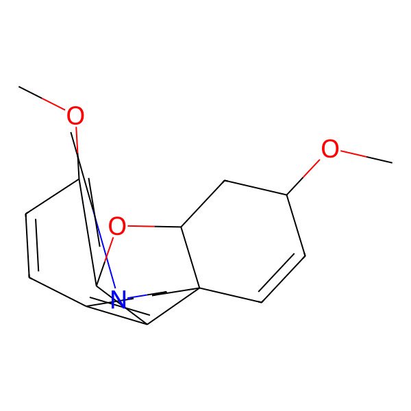 2D Structure of 9,14-Dimethoxy-4-methyl-11-oxa-4-azatetracyclo[8.6.1.01,12.06,17]heptadeca-6(17),7,9,15-tetraene