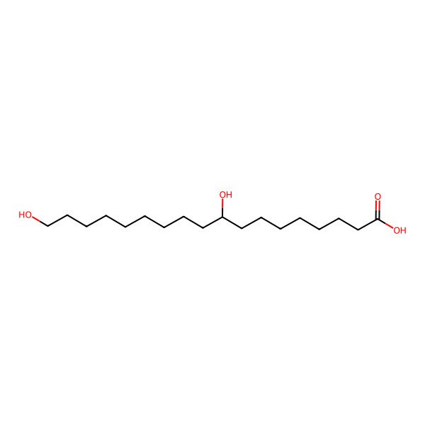 2D Structure of 9,18-Dihydroxyoctadecanoic acid