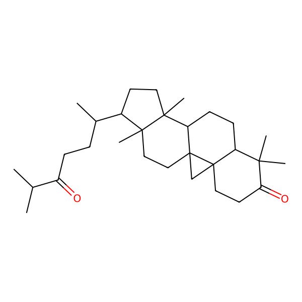 2D Structure of 9,19-Cyclolanostane-3,24-dione