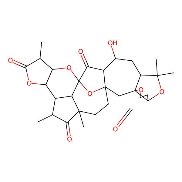 2D Structure of (1S,3S,7S,10R,12R,13S,15S,17S,18R,21S,22R,23R,25R,29R)-12-hydroxy-9,9,18,23,25-pentamethyl-4,8,16,20,28-pentaoxaoctacyclo[13.12.1.115,22.01,13.03,7.03,10.017,21.025,29]nonacosane-5,14,19,24-tetrone
