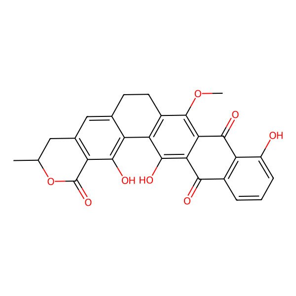 2D Structure of 3,19,26-Trihydroxy-15-methoxy-7-methyl-6-oxahexacyclo[12.12.0.02,11.04,9.016,25.018,23]hexacosa-1(14),2,4(9),10,15,18(23),19,21,25-nonaene-5,17,24-trione