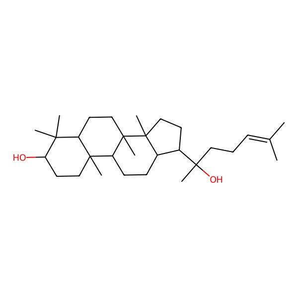 2D Structure of (3S,5S,8R,9R,10R,13R,14R,17S)-17-[(2S)-2-hydroxy-6-methylhept-5-en-2-yl]-4,4,8,10,14-pentamethyl-2,3,5,6,7,9,11,12,13,15,16,17-dodecahydro-1H-cyclopenta[a]phenanthren-3-ol