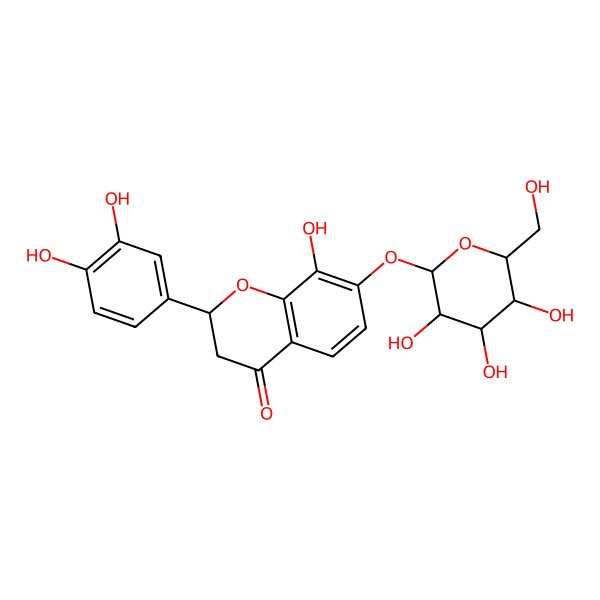 2D Structure of (2R)-Flavanomarein