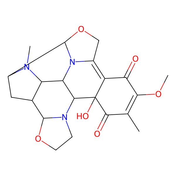 2D Structure of 12-Hydroxy-9-methoxy-10,22-dimethyl-4,17-dioxa-2,14,22-triazaheptacyclo[11.10.0.02,6.03,21.07,12.014,18.019,23]tricosa-6,9-diene-8,11-dione