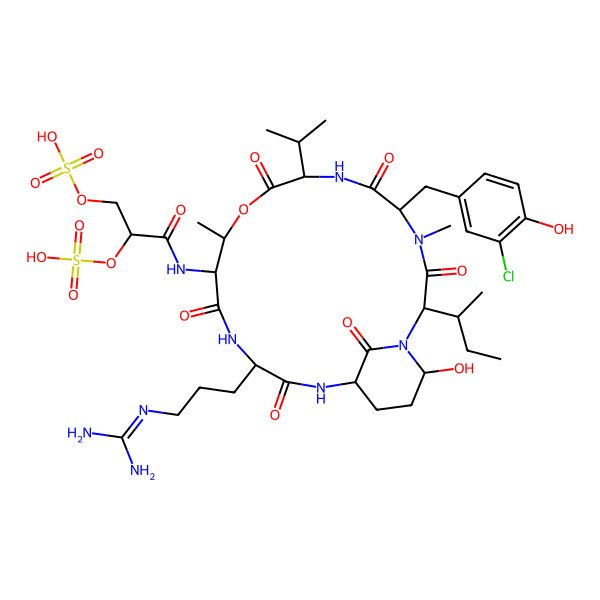 2D Structure of Micropeptin HU1041