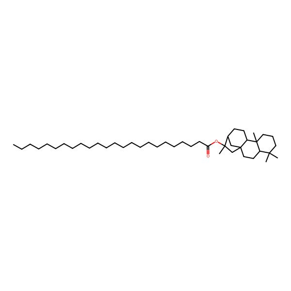 2D Structure of [(1S,4R,9R,10R,13R,14R)-5,5,9,14-tetramethyl-14-tetracyclo[11.2.1.01,10.04,9]hexadecanyl] tetracosanoate