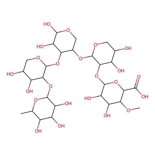 2D Structure of Fuco-4-O-methylglucuronoxylan