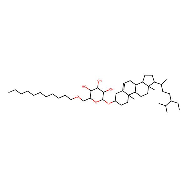 2D Structure of sitosteryl-6'-O-undecane-beta-D-glucoside