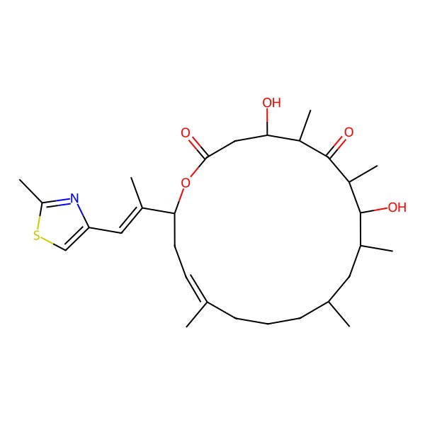 2D Structure of Epothilone D1