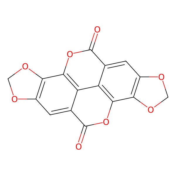 2D Structure of 3,5,10,13,15,20-Hexaoxahexacyclo[9.9.2.02,6.08,21.012,16.018,22]docosa-1(21),2(6),7,11(22),12(16),17-hexaene-9,19-dione
