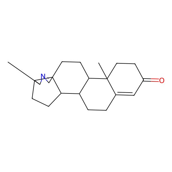 2D Structure of (1R,2S,5S,6S,9R,12S,13R)-6,13-dimethyl-7-azapentacyclo[10.8.0.02,9.05,9.013,18]icosa-7,17-dien-16-one