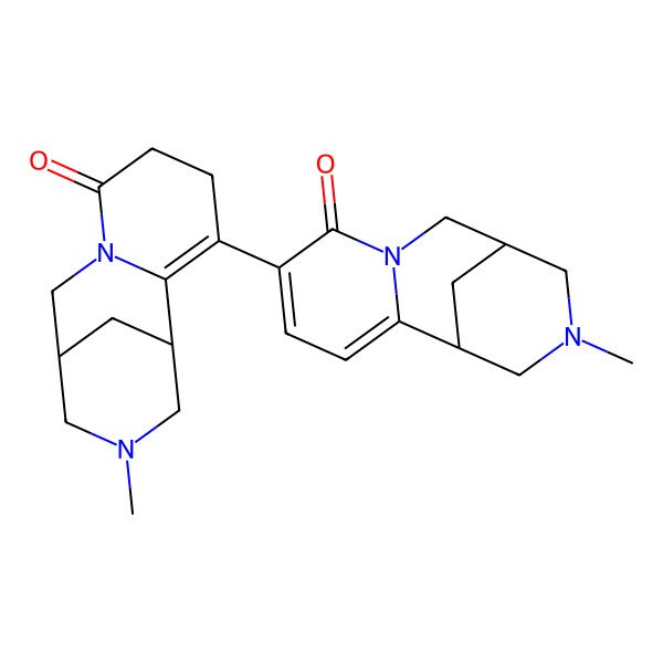 2D Structure of 11-Methyl-5-(11-methyl-6-oxo-7,11-diazatricyclo[7.3.1.02,7]tridec-2-en-3-yl)-7,11-diazatricyclo[7.3.1.02,7]trideca-2,4-dien-6-one