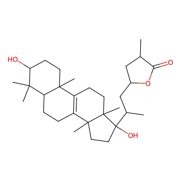 2D Structure of (3R,5R)-5-[(2R)-2-[(3R,5R,10S,13S,14S,17S)-3,17-dihydroxy-4,4,10,13,14-pentamethyl-1,2,3,5,6,7,11,12,15,16-decahydrocyclopenta[a]phenanthren-17-yl]propyl]-3-methyloxolan-2-one