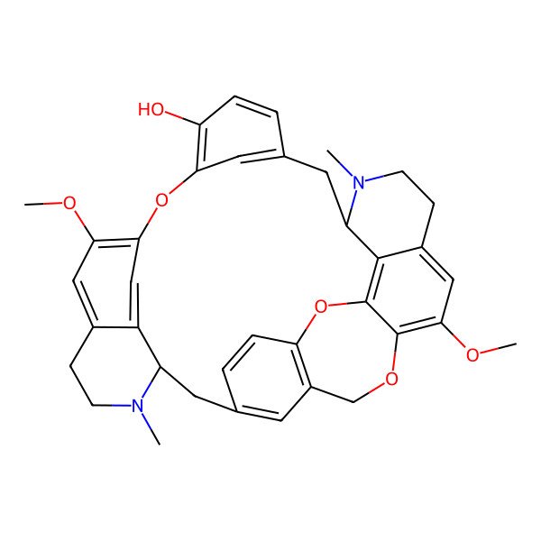2D Structure of 26,37-Dimethoxy-15,31-dimethyl-8,24,34-trioxa-15,31-diazaoctacyclo[19.10.3.29,12.13,7.118,22.011,16.025,33.028,32]octatriaconta-3(38),4,6,9(37),10,12(36),18(35),19,21,25,27,32-dodecaen-6-ol