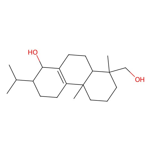 2D Structure of (2S,4bS,8R)-8-(hydroxymethyl)-4b,8-dimethyl-2-propan-2-yl-1,2,3,4,5,6,7,8a,9,10-decahydrophenanthren-1-ol
