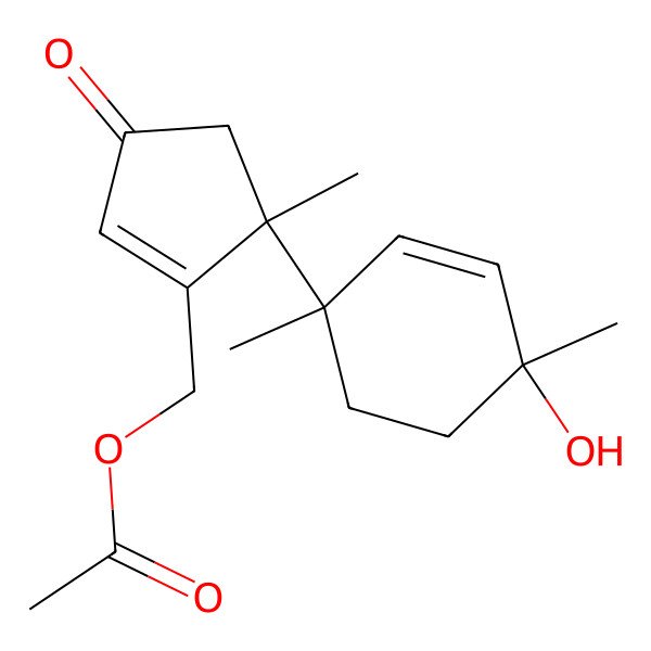 2D Structure of 9alpha-Hydroxy-13-acetyltricho-2(12),10(11)-diene-3-one