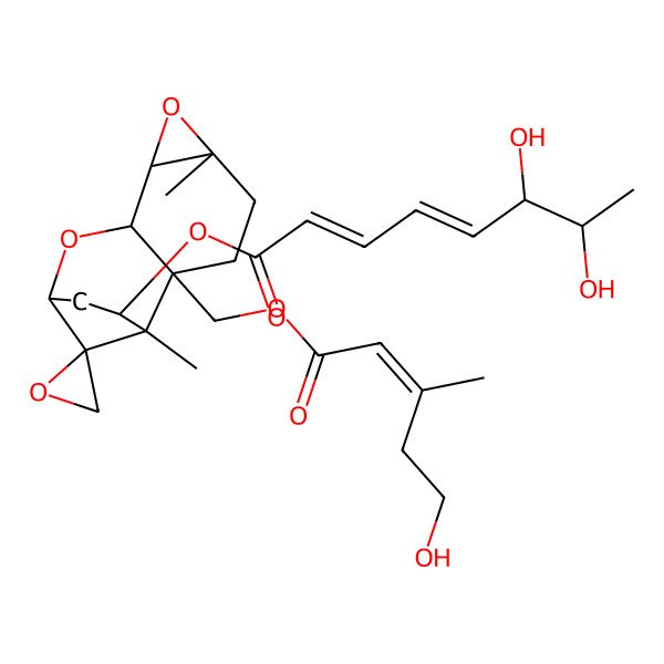 2D Structure of 9beta,10beta-Epoxyisotrichoverrin A