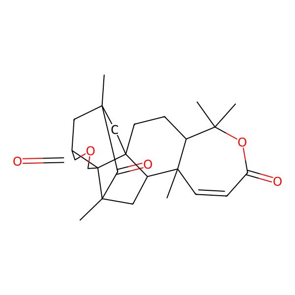2D Structure of 5,5,10,13,15-Pentamethyl-6,19-dioxahexacyclo[13.6.1.01,11.04,10.013,21.017,21]docos-8-ene-7,14,18-trione