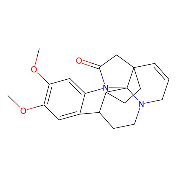 2D Structure of (1S,8R,16S)-11,12-dimethoxy-5,15-diazahexacyclo[13.4.2.01,16.05,16.08,17.09,14]henicosa-2,9,11,13-tetraen-21-one