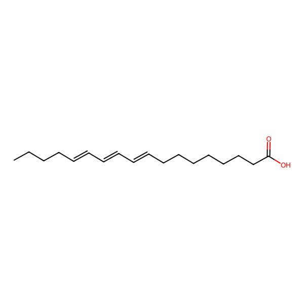 2D Structure of (9E)-octadeca-9,11,13-trienoic acid
