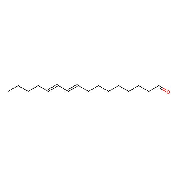 2D Structure of 9E,11E-Hexadecadienal