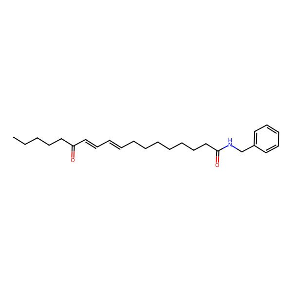 2D Structure of (9E,11E)-N-benzyl-13-oxooctadeca-9,11-dienamide