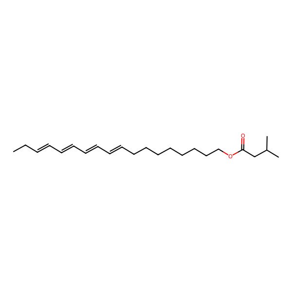 2D Structure of [(9E,11E,13E,15E)-octadeca-9,11,13,15-tetraenyl] 3-methylbutanoate