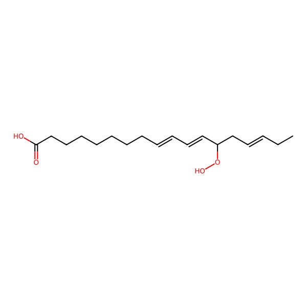 2D Structure of (9E,11Z,13S,15Z)-13-hydroperoxyoctadeca-9,11,15-trienoic acid