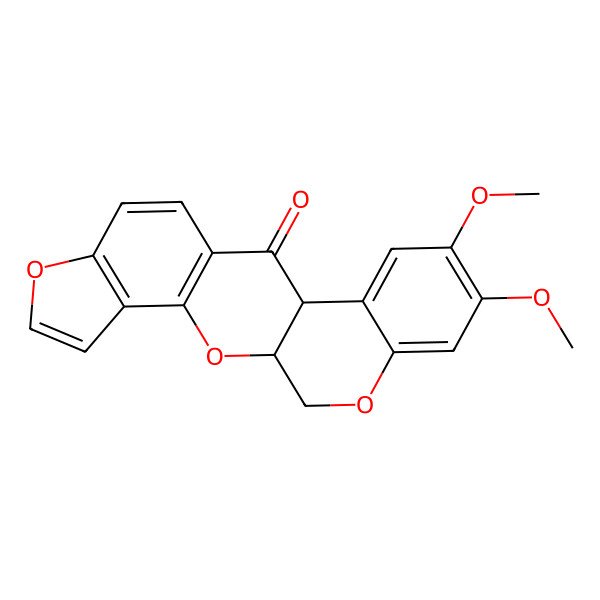 2D Structure of (1S,13R)-16,17-dimethoxy-2,7,20-trioxapentacyclo[11.8.0.03,11.04,8.014,19]henicosa-3(11),4(8),5,9,14,16,18-heptaen-12-one