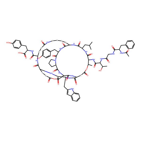 2D Structure of Ac-DL-Phe-Gly-DL-xiThr-DL-xiThr(1)-DL-Leu-DL-Lys(2)-DL-Tyr-DL-Pro-DL-Ser(3)-DL-Asp(1)-DL-Ala(indol-2-yl)-DL-Glu(3)-DL-Glu(2)-DL-Tyr-OH