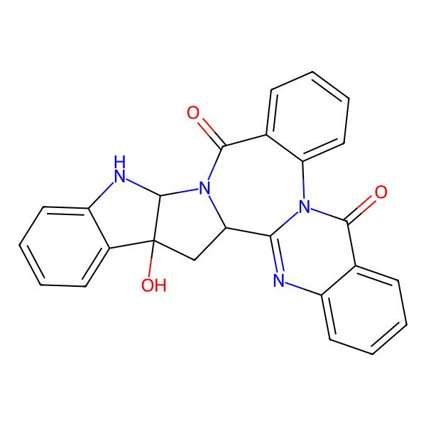 2D Structure of (1R,20R,28S)-28-hydroxy-3,11,19,21-tetrazaheptacyclo[17.10.0.02,11.04,9.012,17.020,28.022,27]nonacosa-2,4,6,8,12,14,16,22,24,26-decaene-10,18-dione