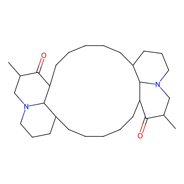 2D Structure of (1S,7R,9R,15S,21R,23S,29R,30S)-9,23-dimethyl-11,25-diazapentacyclo[19.7.1.17,11.025,29.015,30]triacontane-8,22-dione