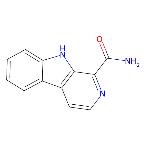 2D Structure of 9H-Pyrido[3,4-b]indole-1-carboxamide
