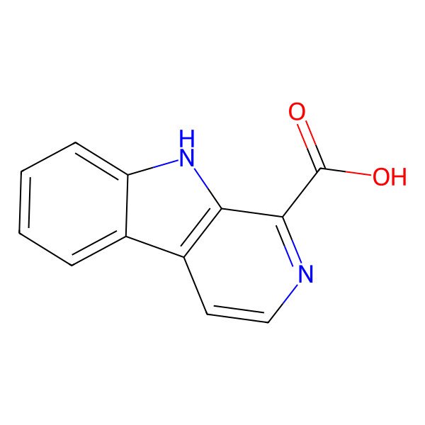 2D Structure of 9H-Pyrido[3,4-b]indole-1-carboxylic acid