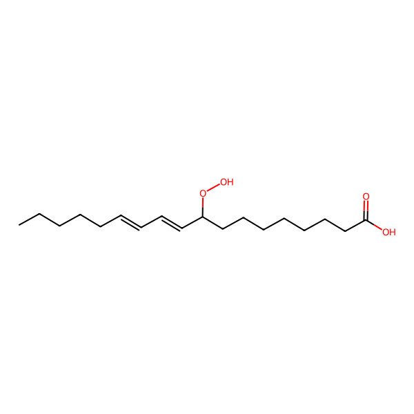 2D Structure of 9(S)-hydroperoxy-10(E),12(Z)-octadecadienoic acid