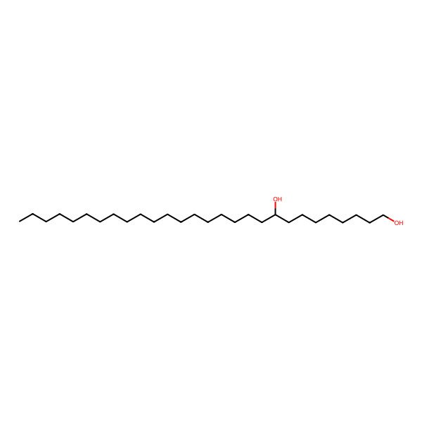 2D Structure of (9S)-octacosane-1,9-diol