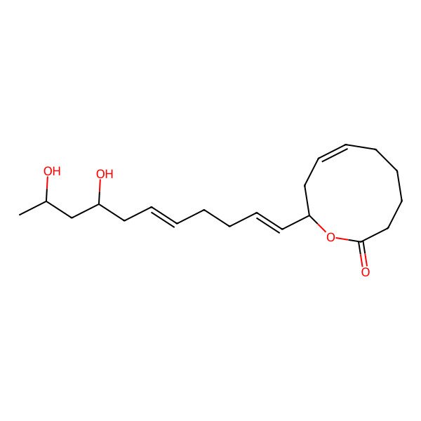 2D Structure of (9S,17R,19S,6Z,10E,4E)-diaporlactone A