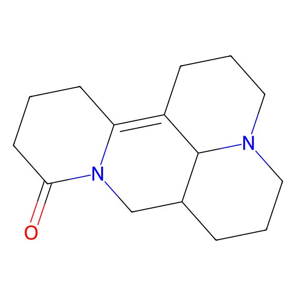 2D Structure of (9S,17S)-7,13-diazatetracyclo[7.7.1.02,7.013,17]heptadec-1-en-6-one