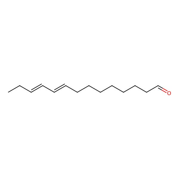 2D Structure of 9Z,11E-Tetradecadienal