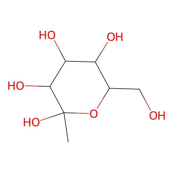 2D Structure of a-Methylglucose