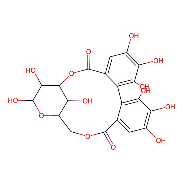 2D Structure of (1S,19R,21S,22R,23R)-6,7,8,11,12,13,21,22,23-nonahydroxy-2,17,20-trioxatetracyclo[17.3.1.04,9.010,15]tricosa-4,6,8,10,12,14-hexaene-3,16-dione