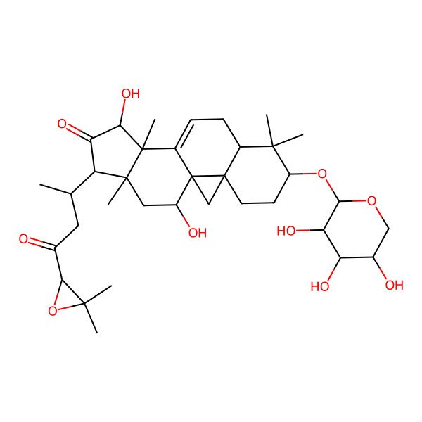2D Structure of 15alpha-hydroxycimicidanol-3-O-xyloside