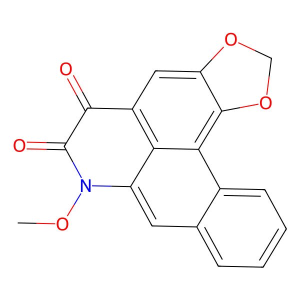 2D Structure of 11-Methoxy-3,5-dioxa-11-azapentacyclo[10.7.1.02,6.08,20.014,19]icosa-1(20),2(6),7,12,14,16,18-heptaene-9,10-dione