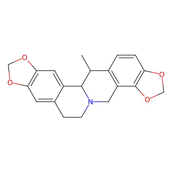 2D Structure of (1S,24R)-24-methyl-5,7,17,19-tetraoxa-13-azahexacyclo[11.11.0.02,10.04,8.015,23.016,20]tetracosa-2,4(8),9,15(23),16(20),21-hexaene