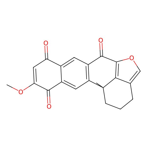 2D Structure of (1S)-6-methoxy-1-methyl-14-oxapentacyclo[11.6.1.02,11.04,9.016,20]icosa-2(11),3,6,9,13(20),15-hexaene-5,8,12-trione